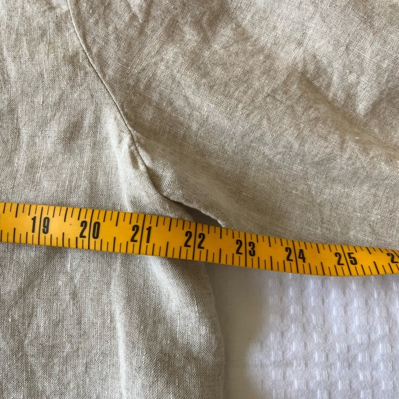 Chicos Linen Billow Sleeve Shirt L - Picture 4 of 8